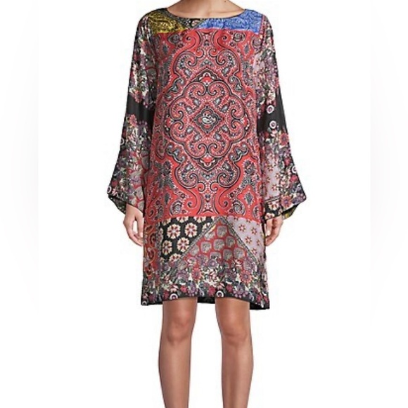 Johnny Was Dresses & Skirts - Johnny Was Moa Kabelo Silk Tunic Dress Size Small AS IS